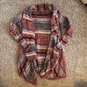 American Eagle Striped Multicolor Cardigan